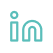 LinkedIn logo in teal color.