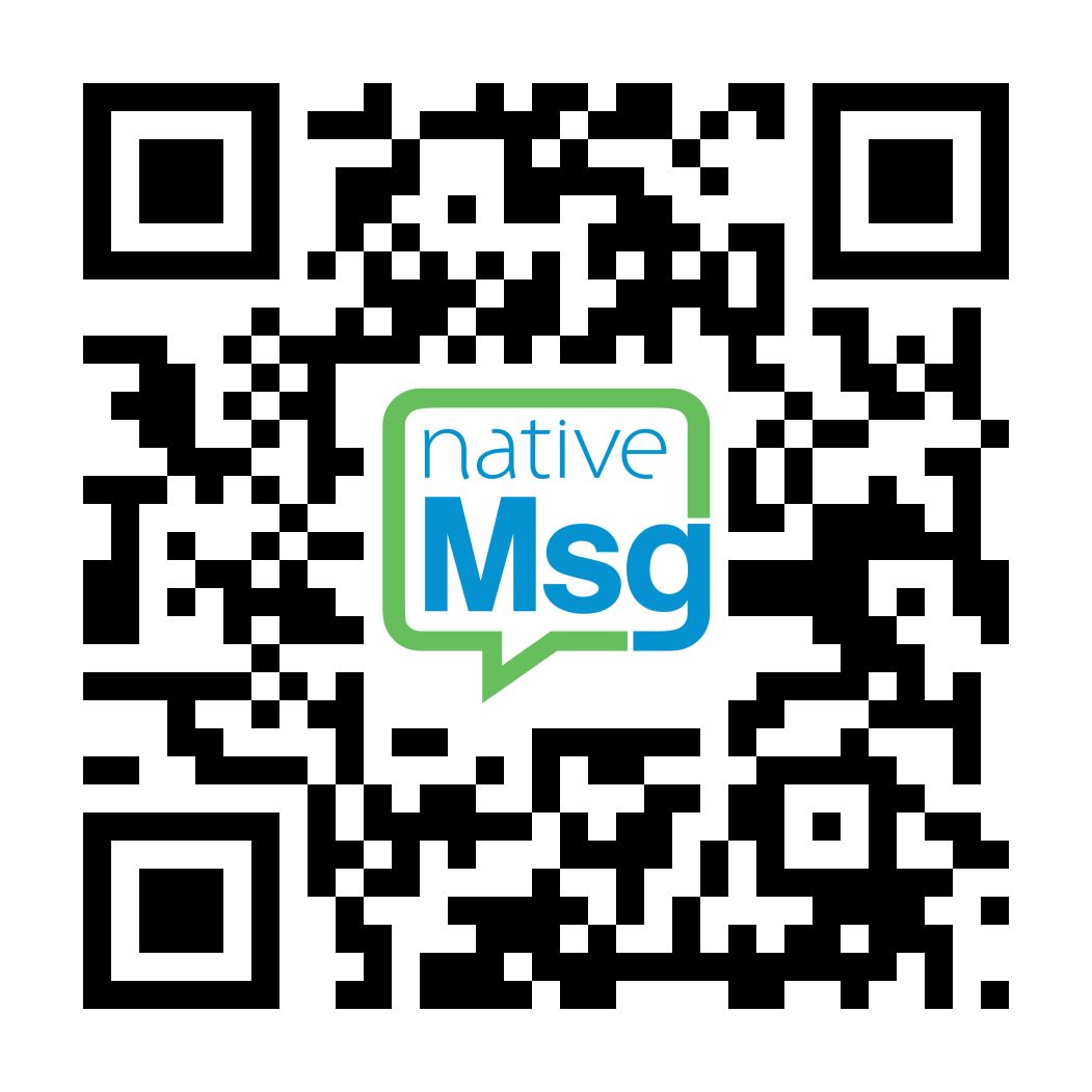 nativeMsg QR code
