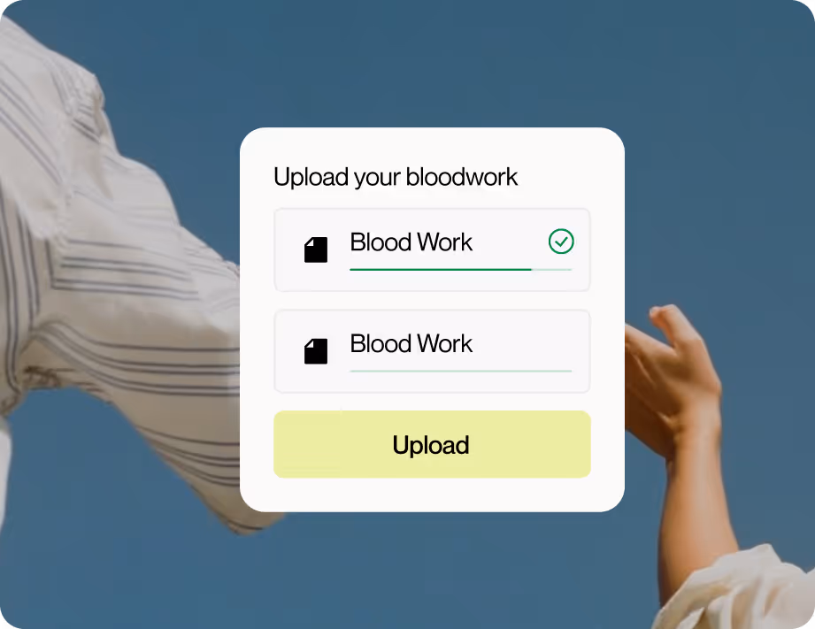 Dashboard decoding 50K+ biomarker profiles for blood test based supplement recommendation