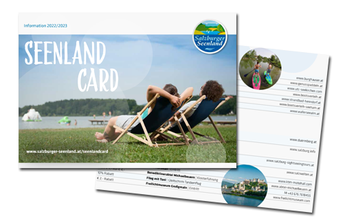 Infografik zur Seenland Card mit Angeboten im Salzburger Seenland