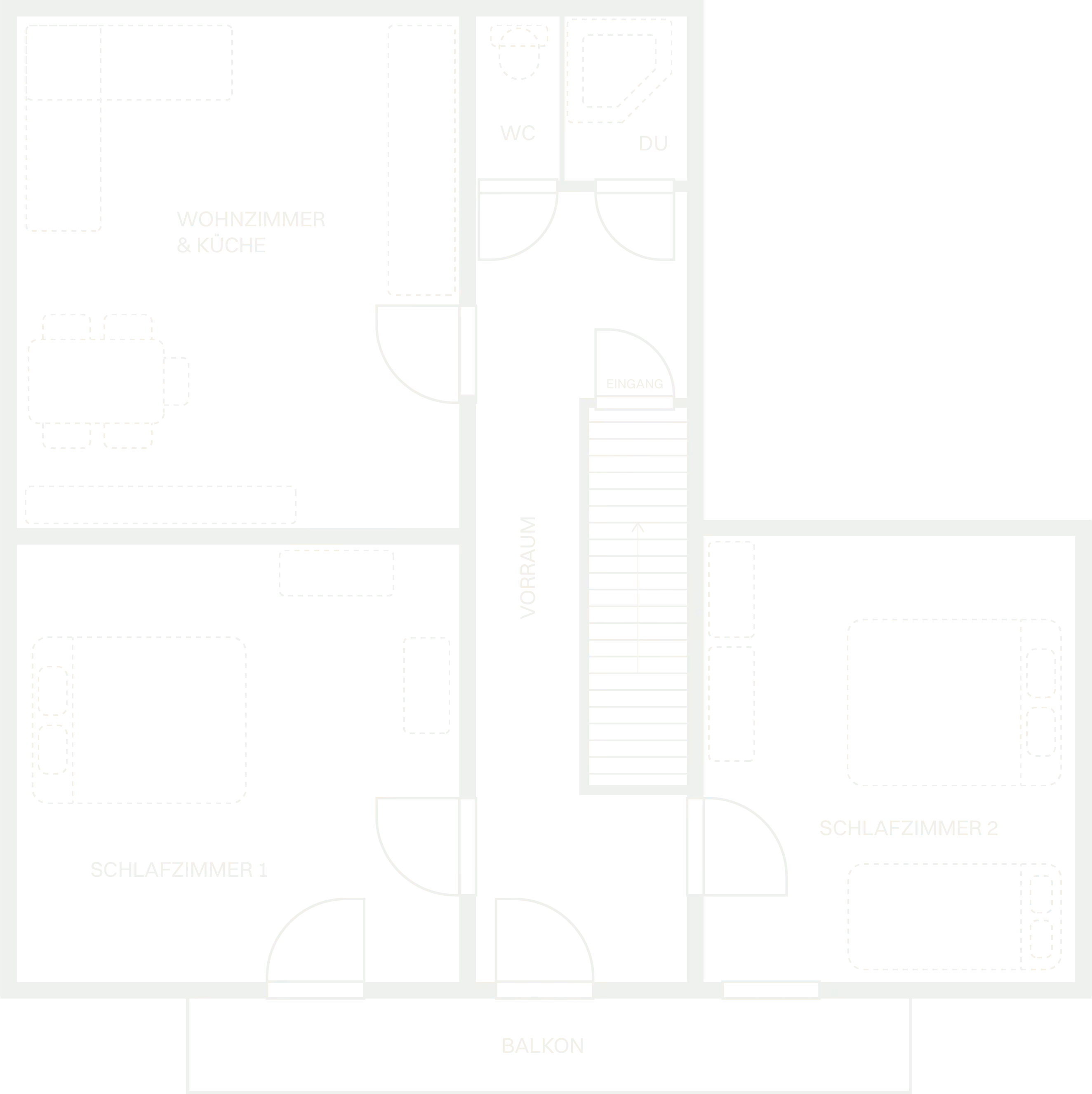 Grundriss der Ferienwohnung Löwenzahn