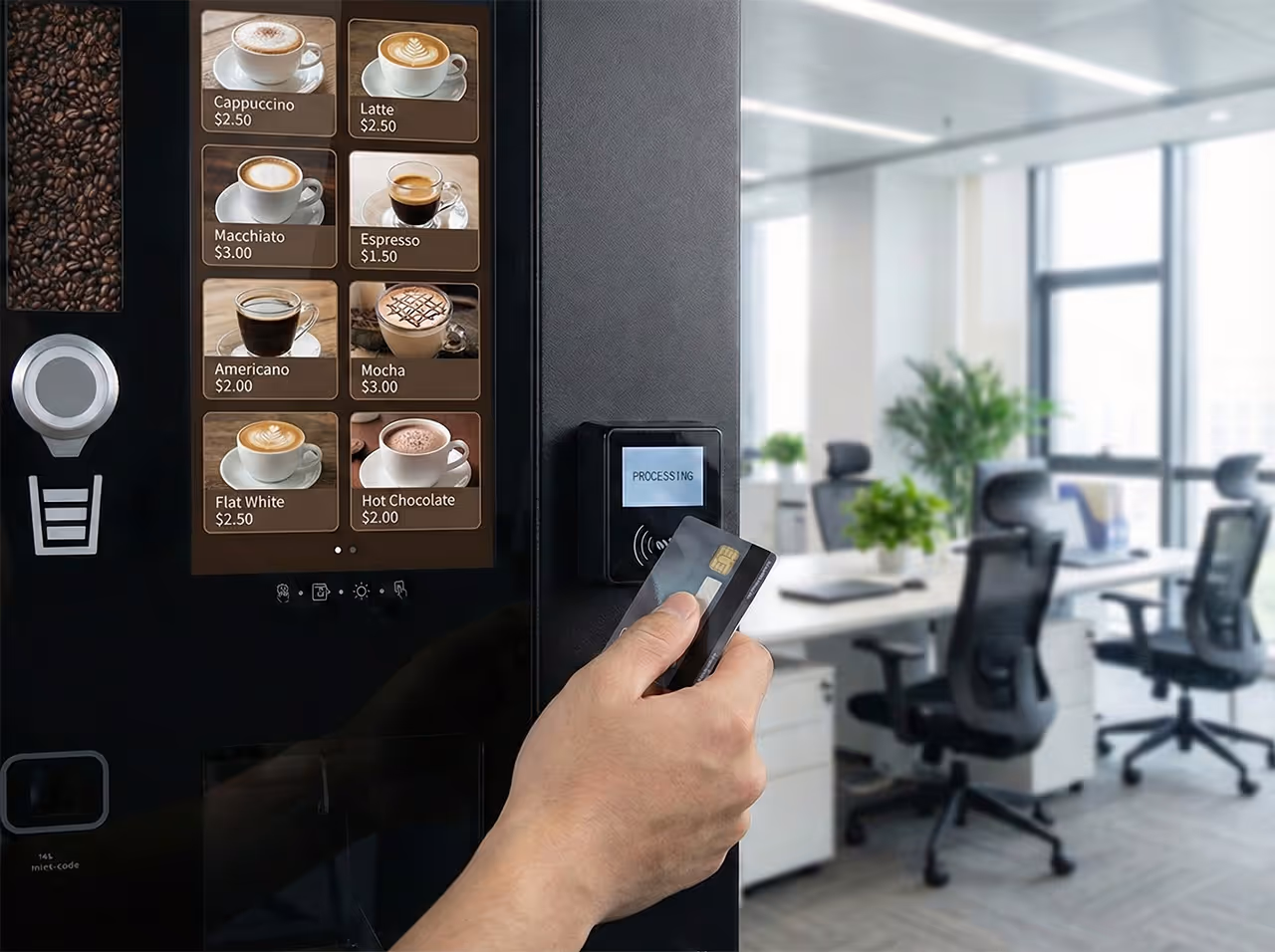 Coffee machine payment methods