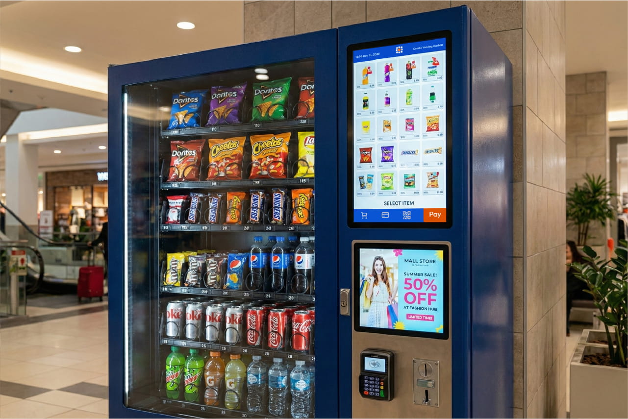 VendSolution Smart Vending Machine Management Solution - Advertising on Machines