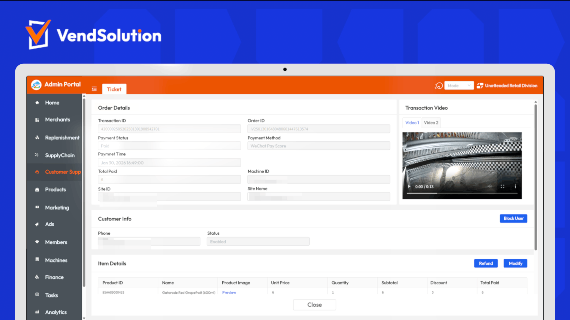 Master Kong x VendSolution _ Ticket Resolution UI