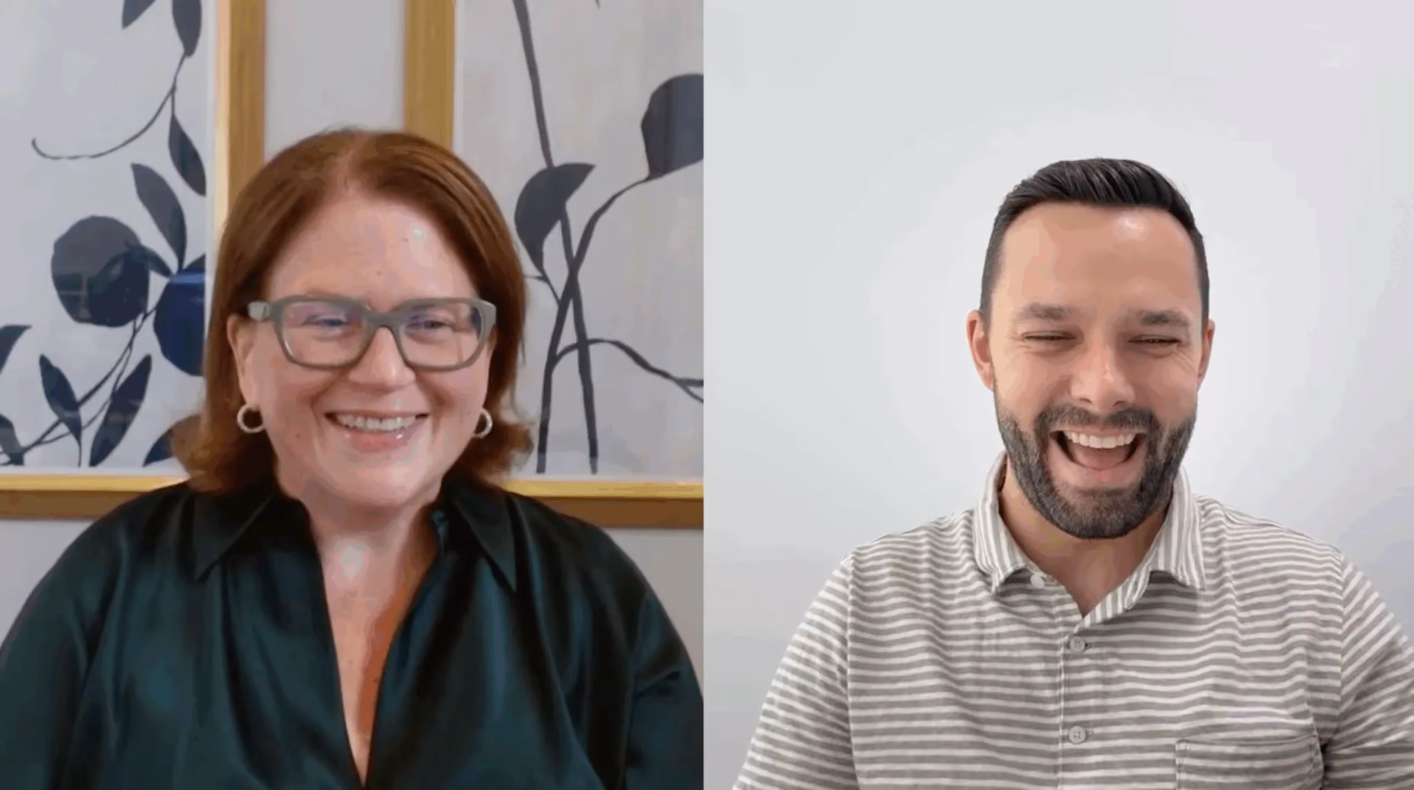 Inbenta CEO Melissa Solis and Head of Marketing Adam Highfill