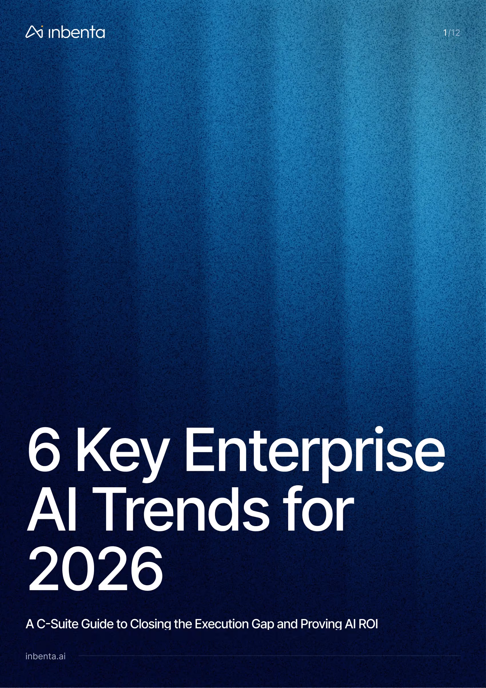 6 tendances clés de l'IA d'entreprise pour 2026 PDF Image