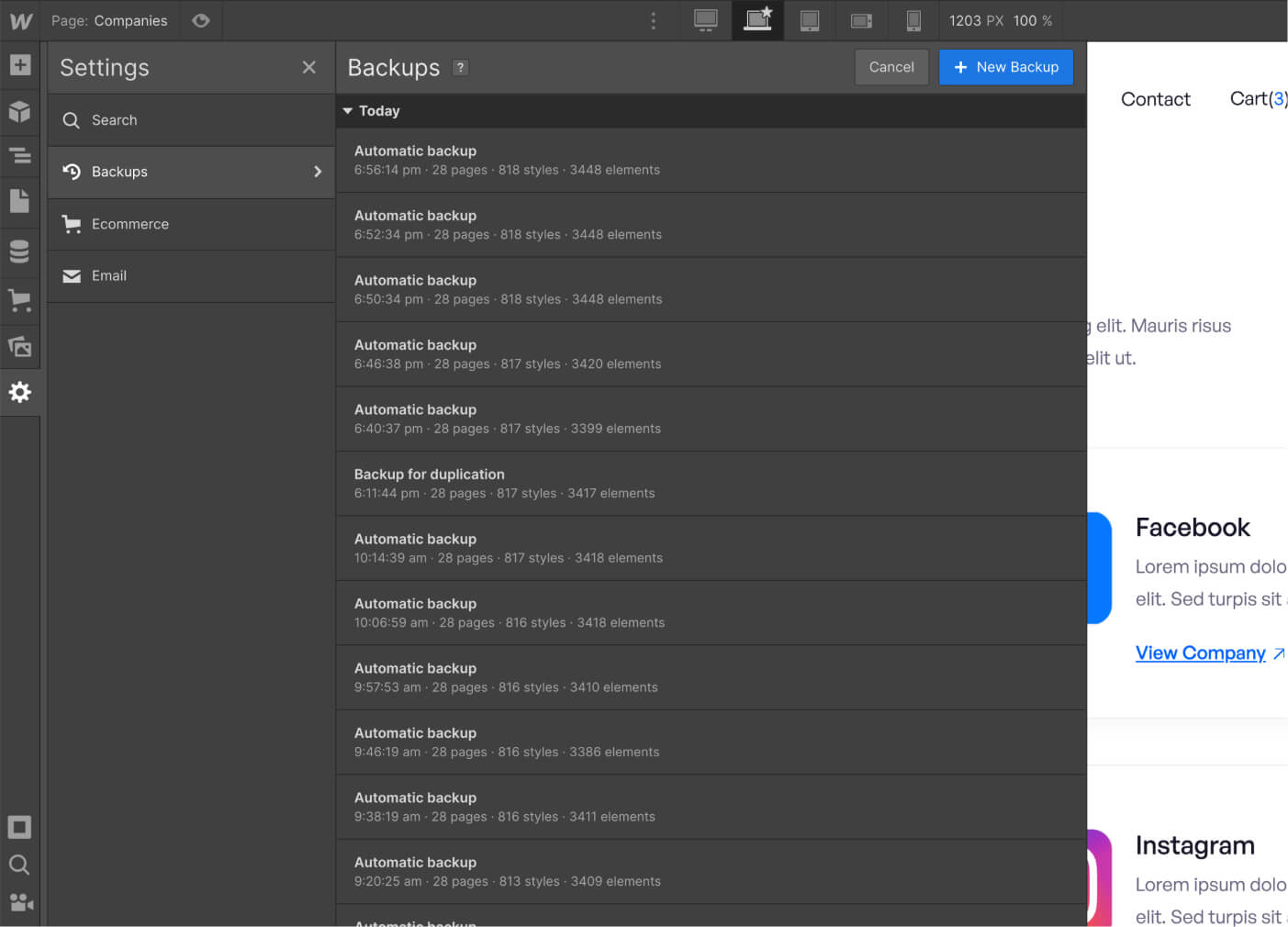 Backups - Job Board X Webflow Template
