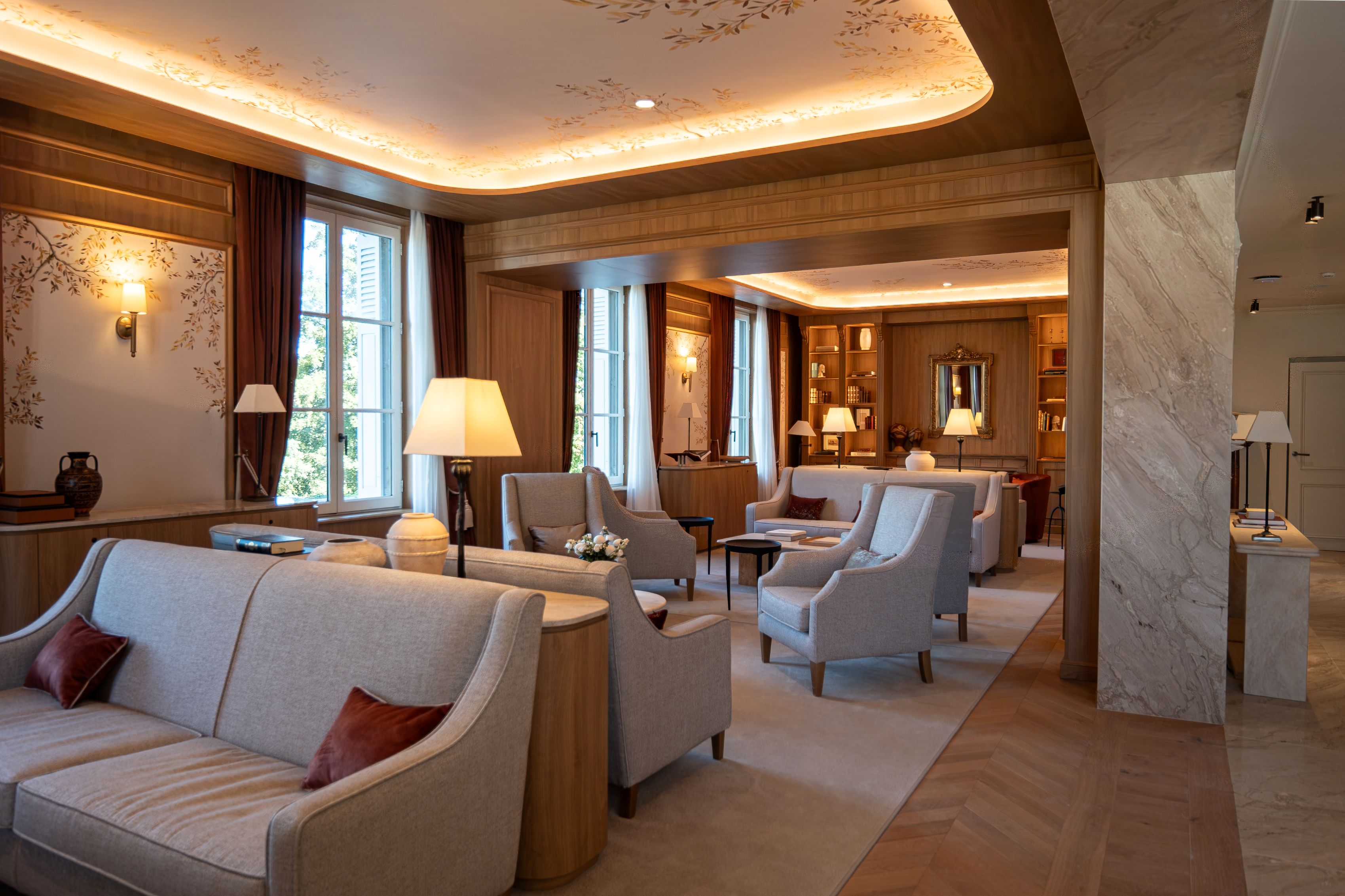 Suite luxueuse et élégante du Relais d'Amboise, château hôtel au bord de la Loire dans la Vallée de la Loire.