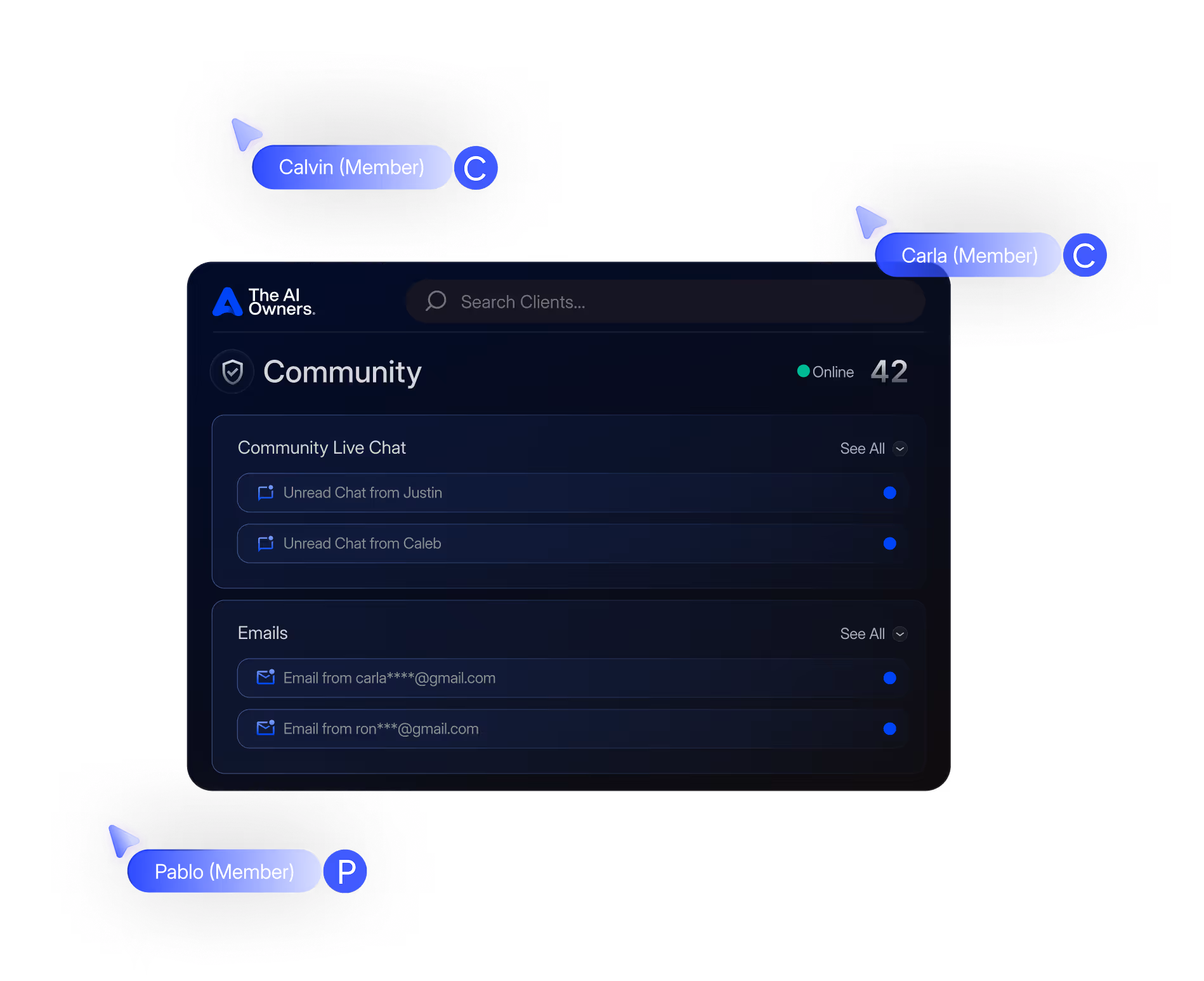 support tab of AI Owners
