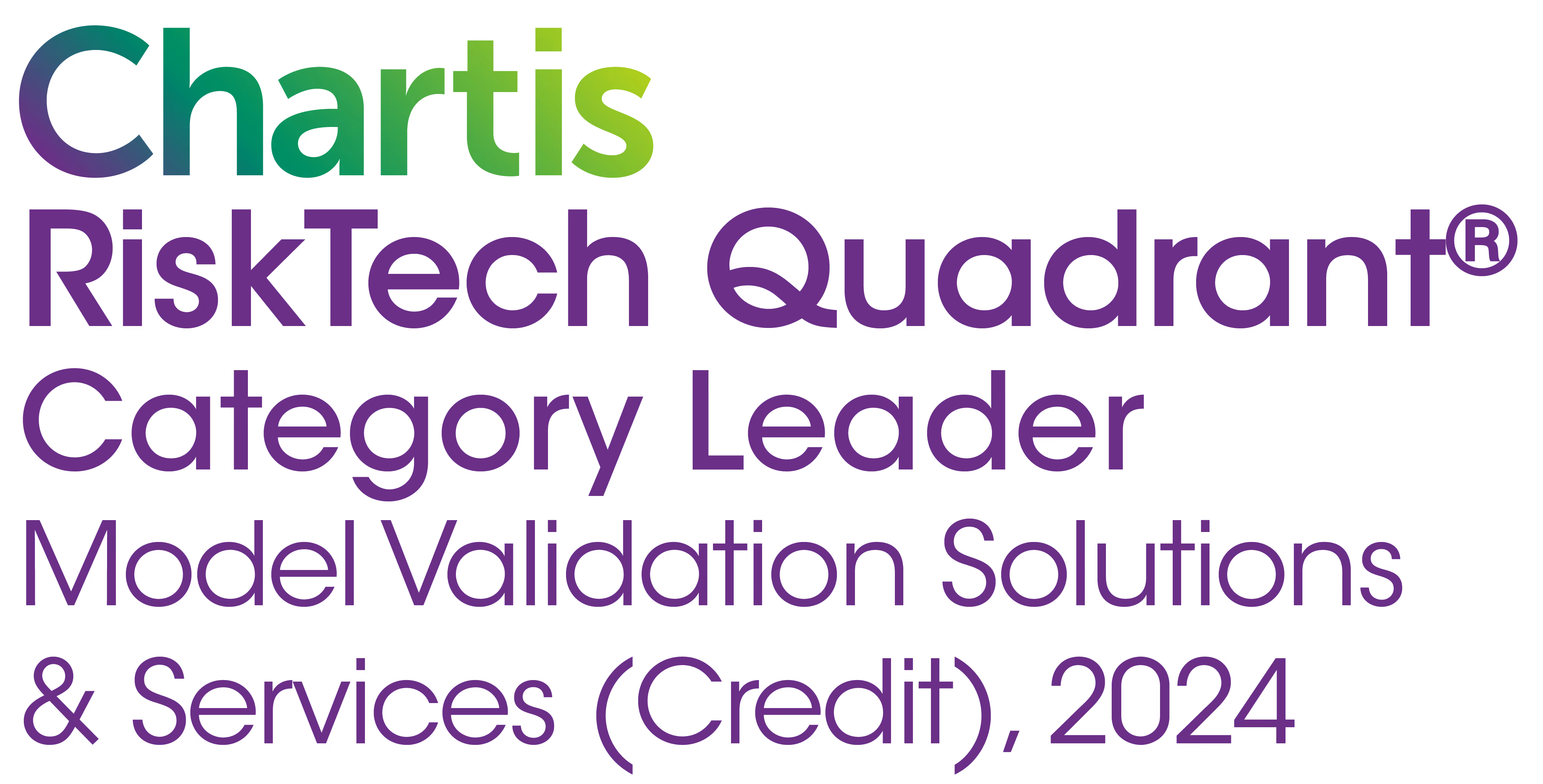 Chartis Risk Tech Quadrant Category Leader Model Validation Solutions & Services, 2024 Yields