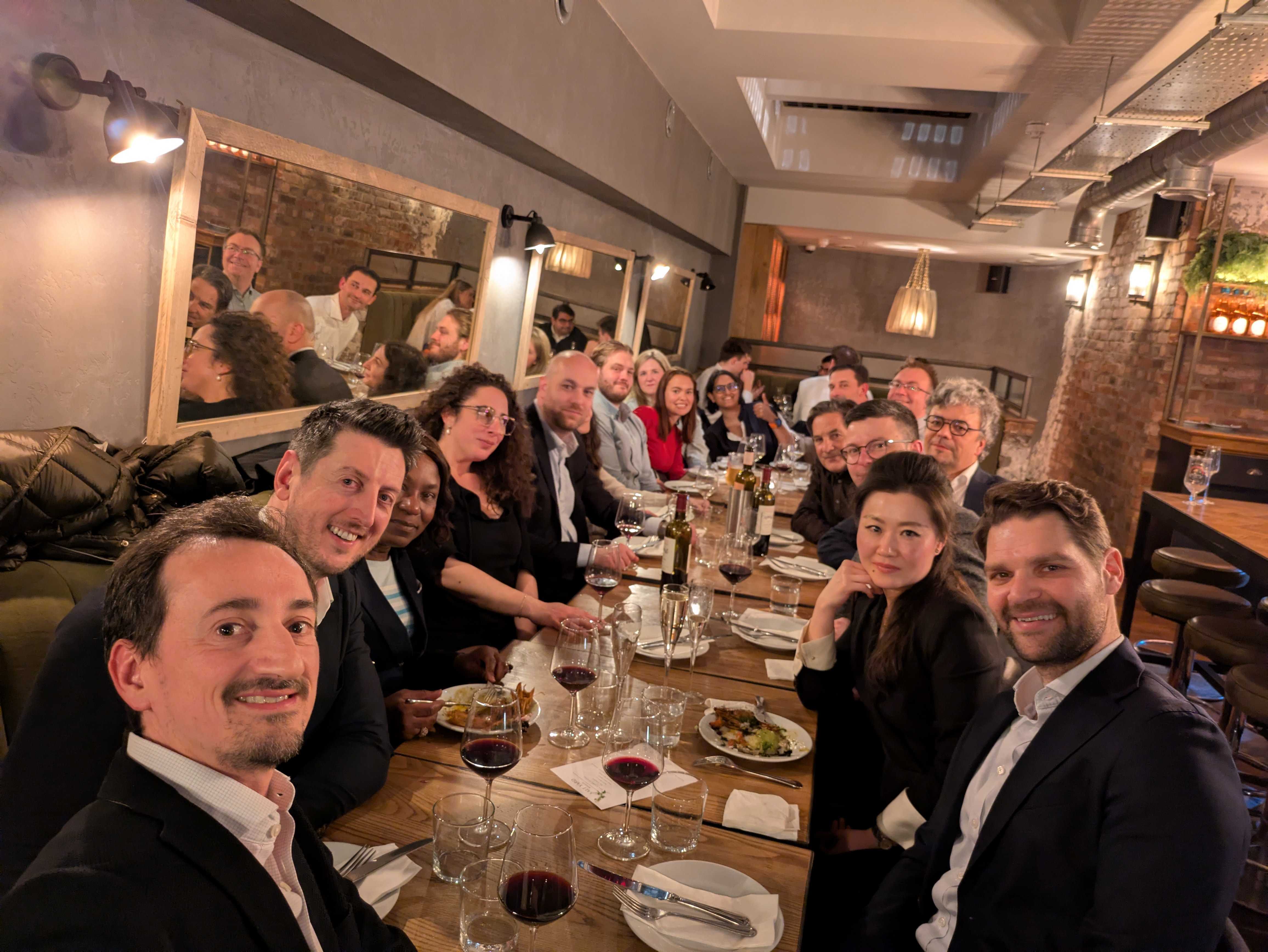 Yields on Tour dinner in London