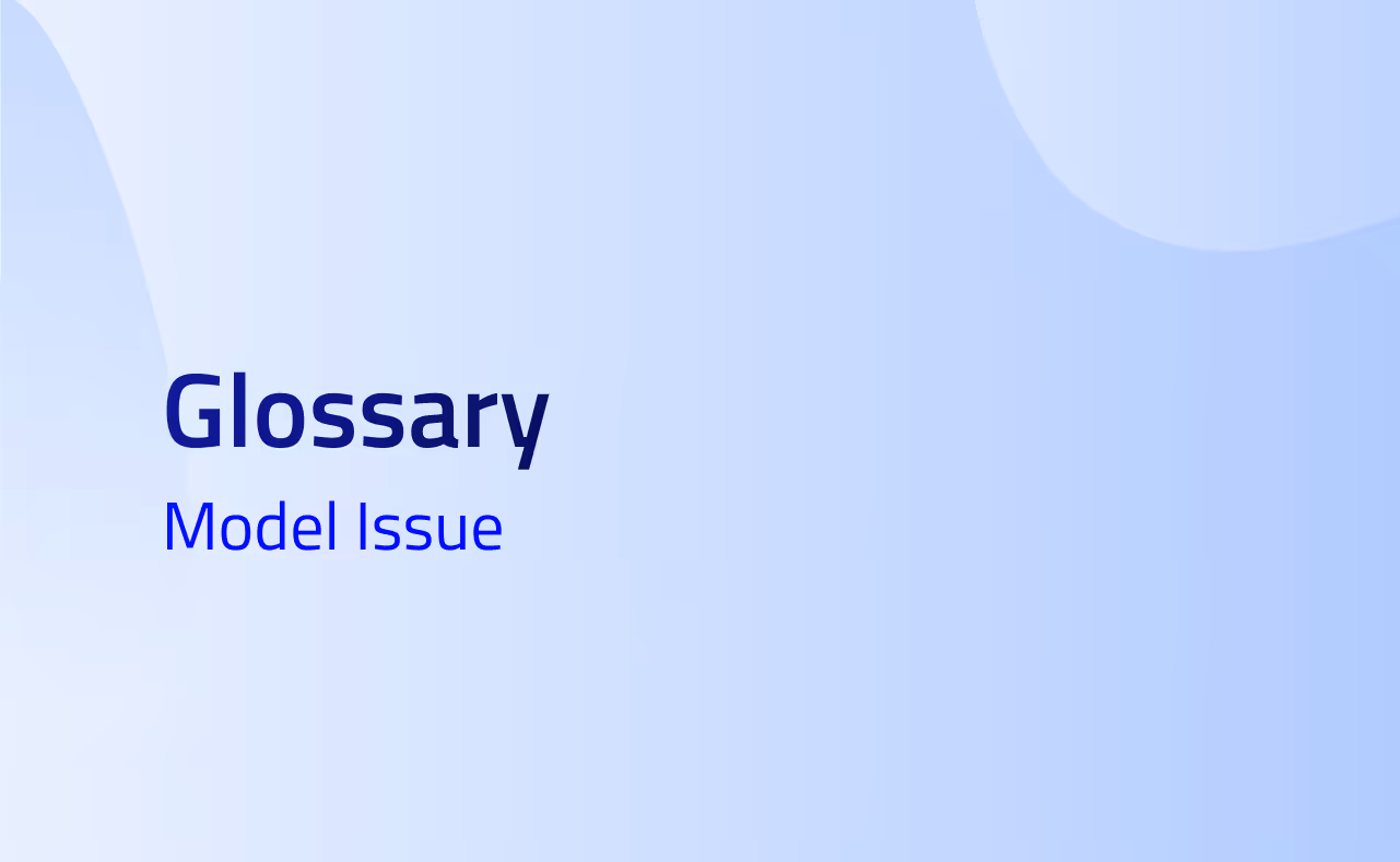 Model Issue definition