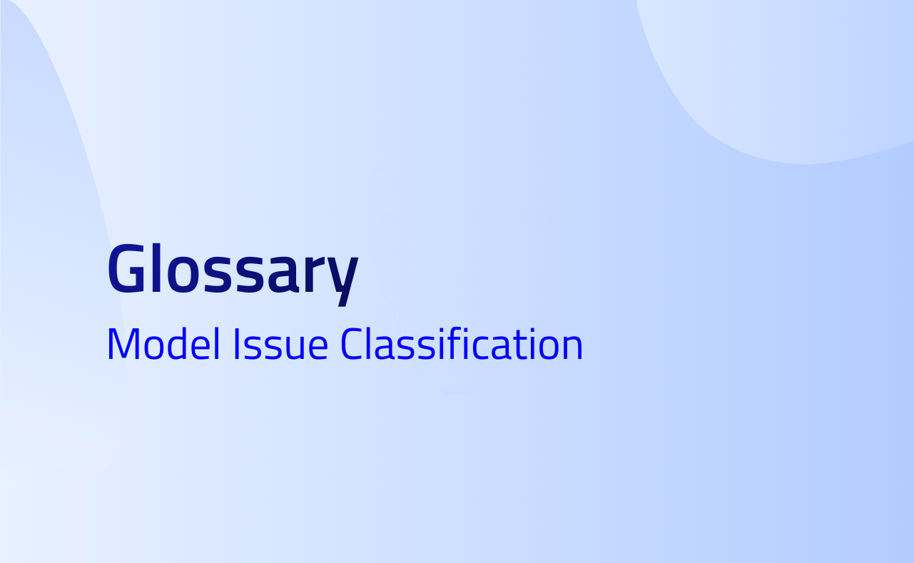 Model Issue Classification definition