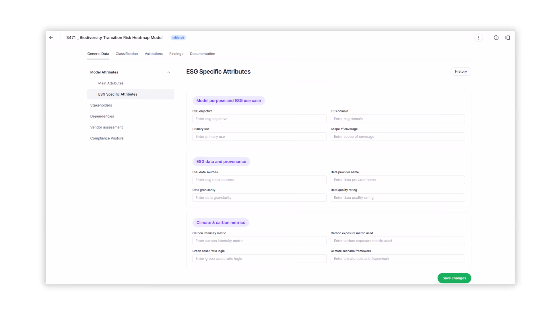 ESG - Inventory Model Risk