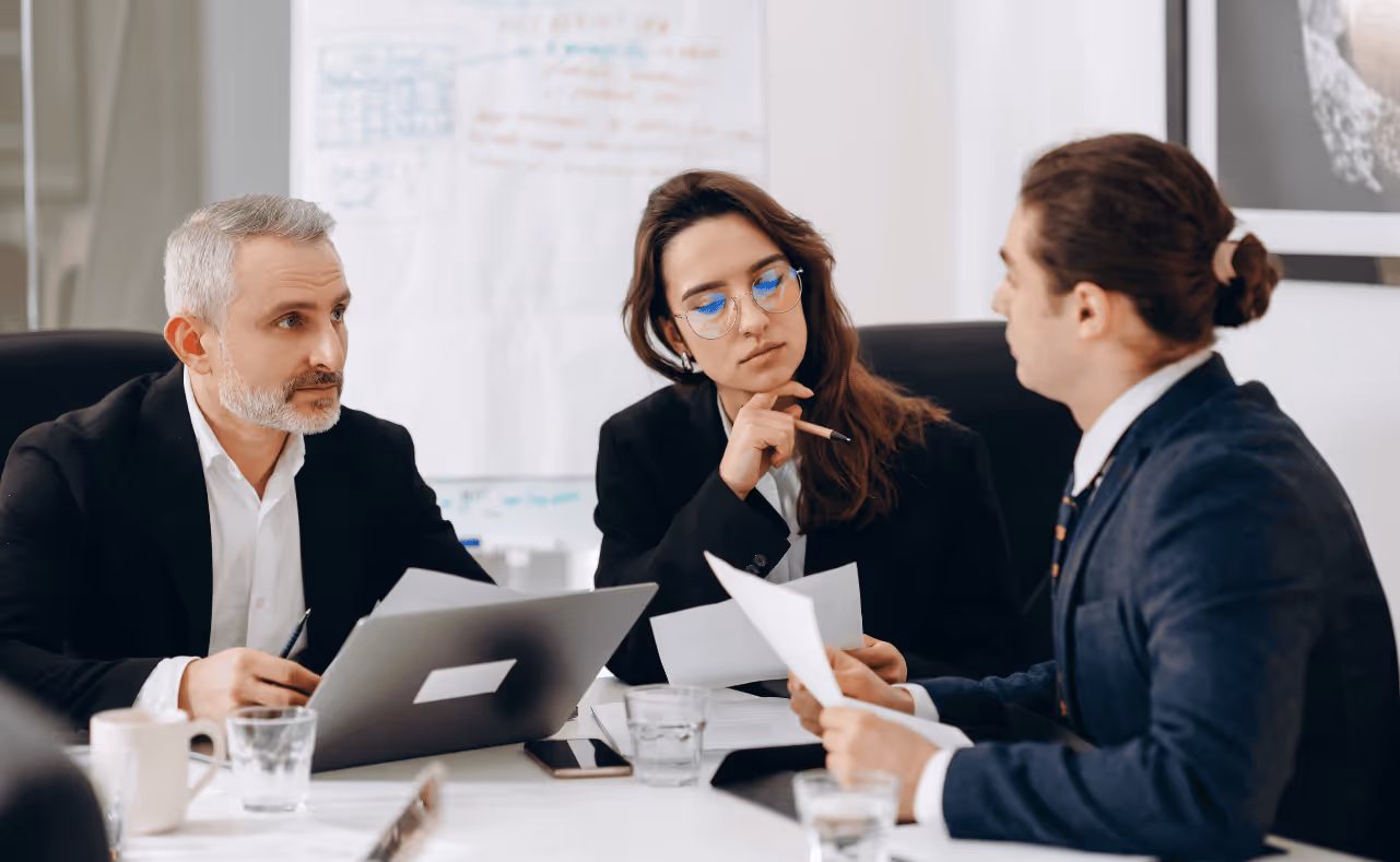 People in meeting