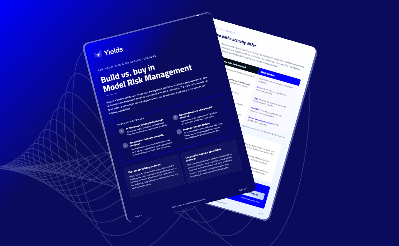 Buy or build model risk management software