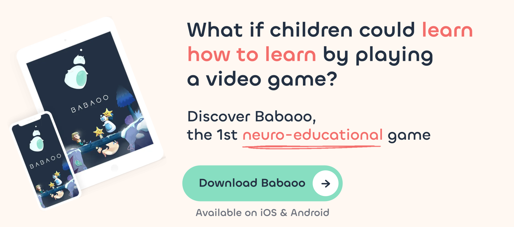 Educative app for children Babaoo
