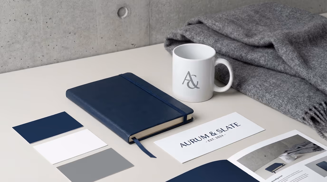 branded items on a desk