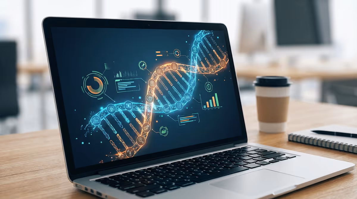 computer with brand dna