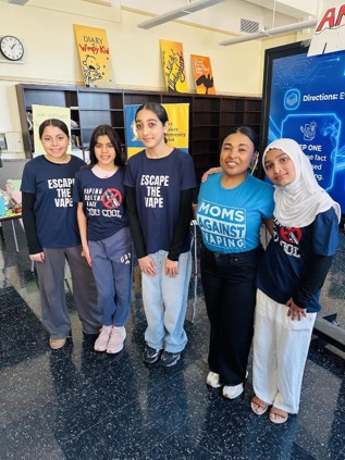 I.S. 126 students taking part in a wellness activity