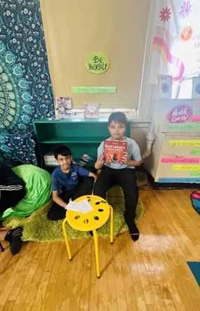 I.S. 126 students taking part in a wellness activity