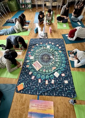 I.S. 126 students taking part in a wellness activity