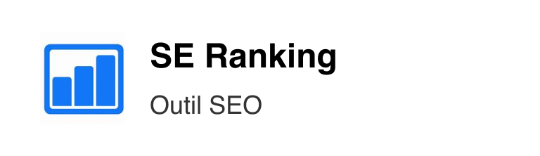 Outil de SEO SE Ranking
