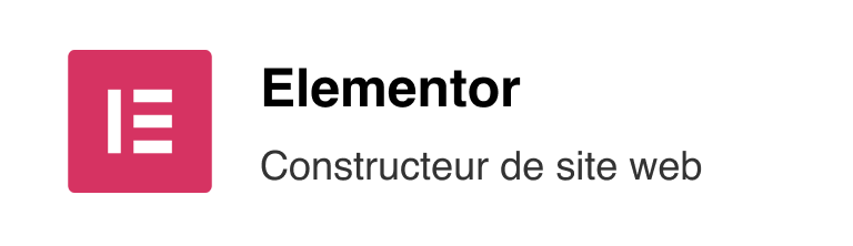 Outil Elementor pour construire des sites web