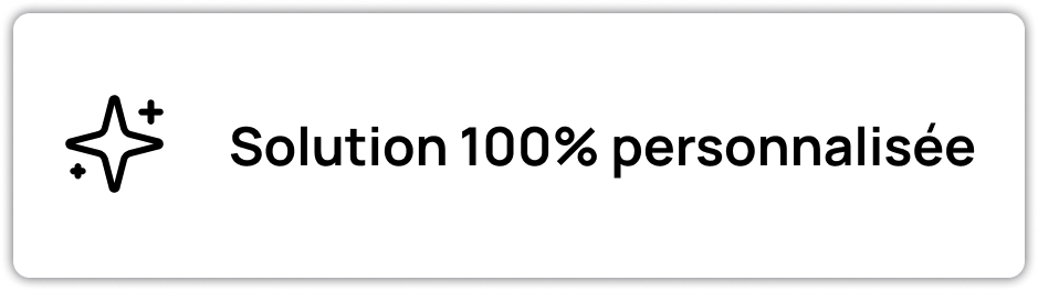 Bloc solution personnalisée