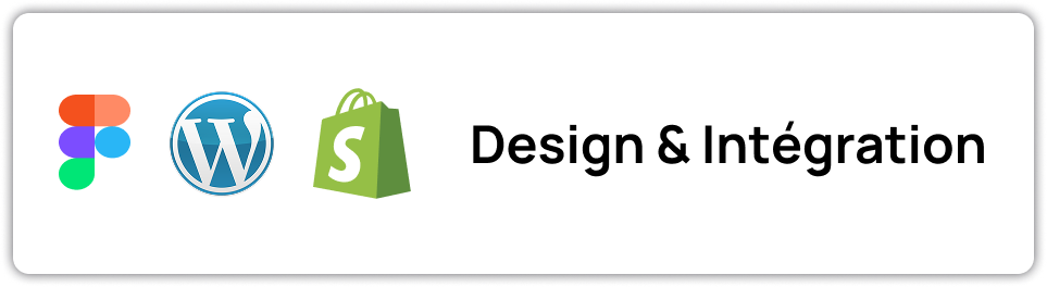 Bloc Figma, WordPress et Shopify