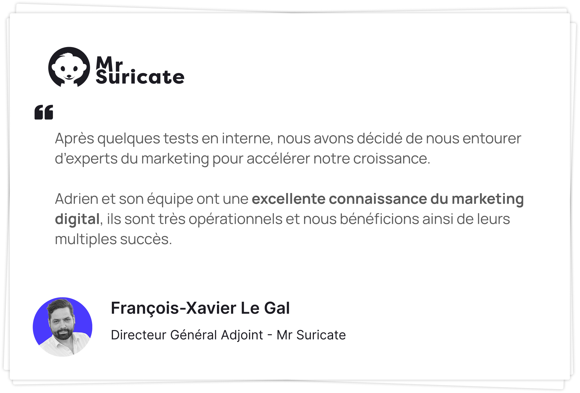 Avis client de François-Xavier Le Gal