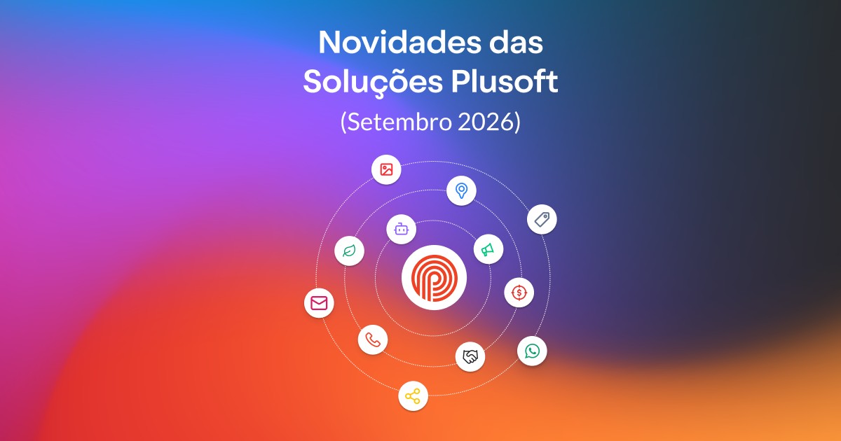 Banner Release Notes das Soluções Plusoft — setembro de 2026