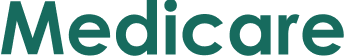 Medicare text logo in green font.