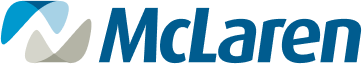 McLaren logo with stylized M graphic.