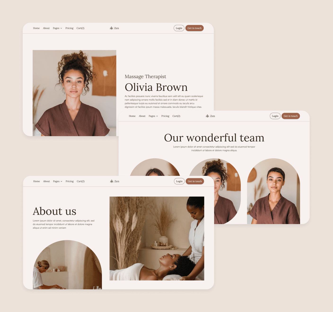 Zen - 60+ Sections - Zen Spa Massage Webflow Template