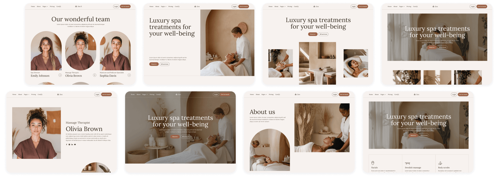 Zen - Buy Now - Zen Spa Massage Webflow Template