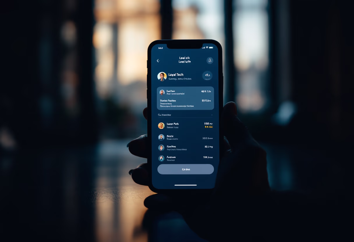 [interface] image of user interface design process (for a legal tech)