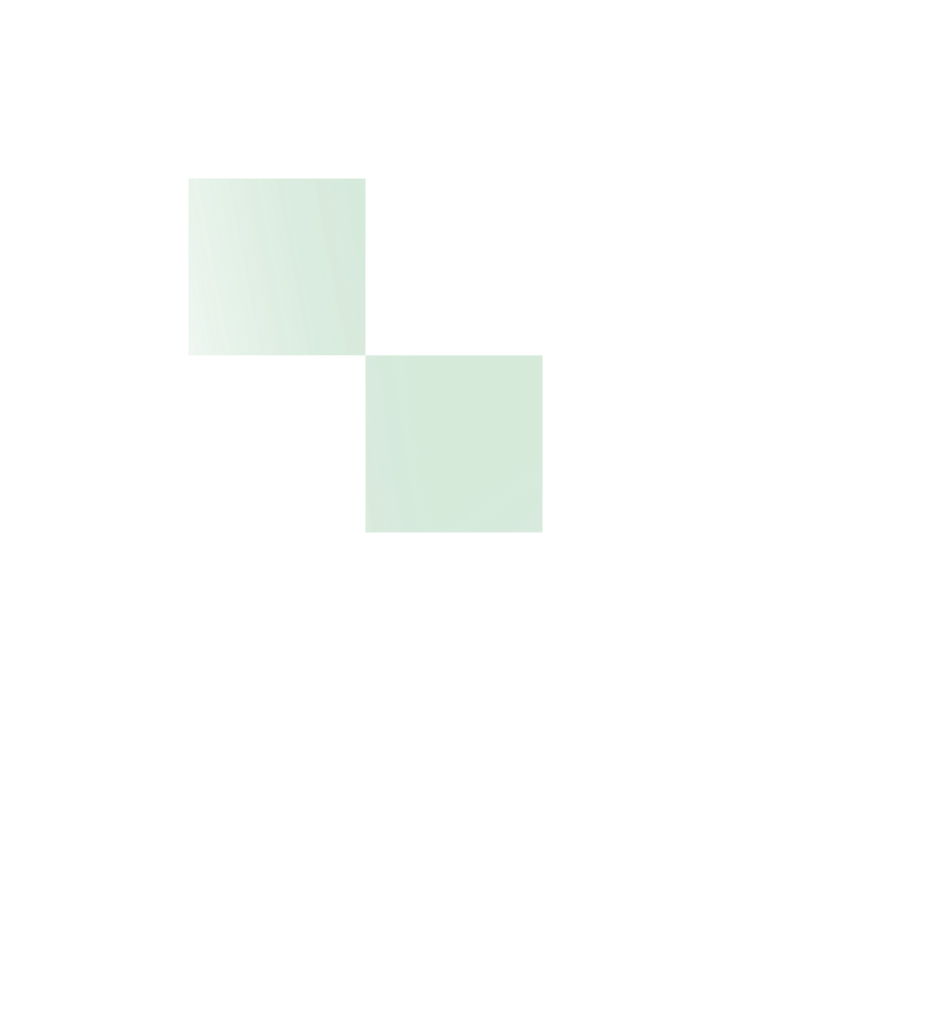 Grid with white lines on black background featuring two highlighted green squares in the second column of the second row and the third column of the third row.