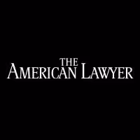 The American Lawyer text logo in white on a black background.