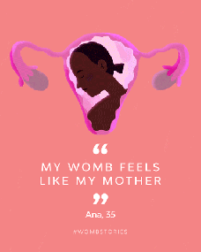 #wombstories social asset