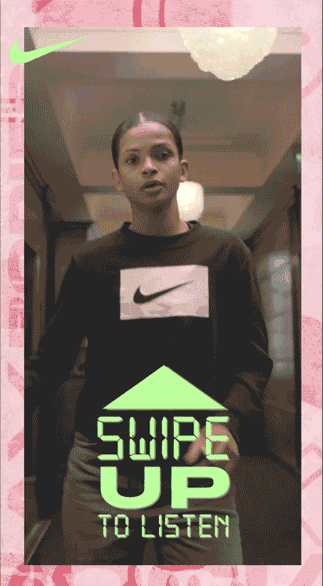 Gurls Talk swipe-up social asset