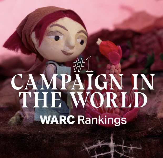 WARC number one campaign in the world recognition visual
