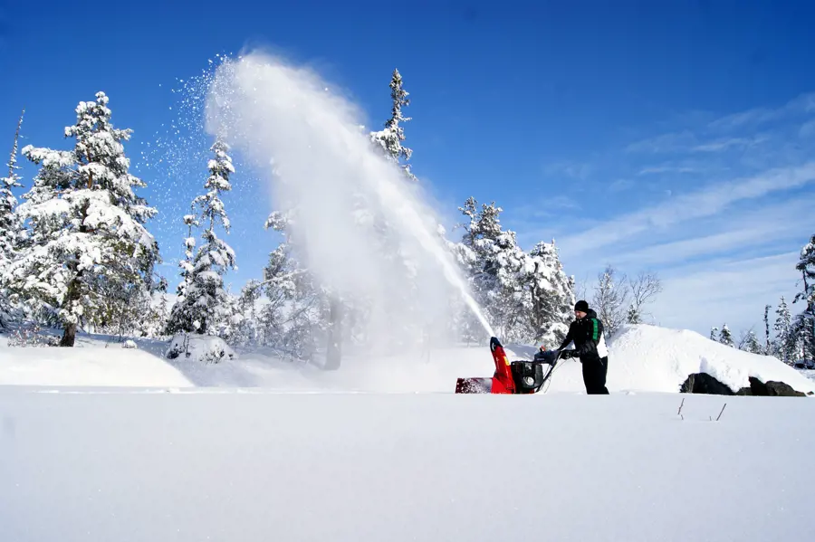 En Honda snøfreser.