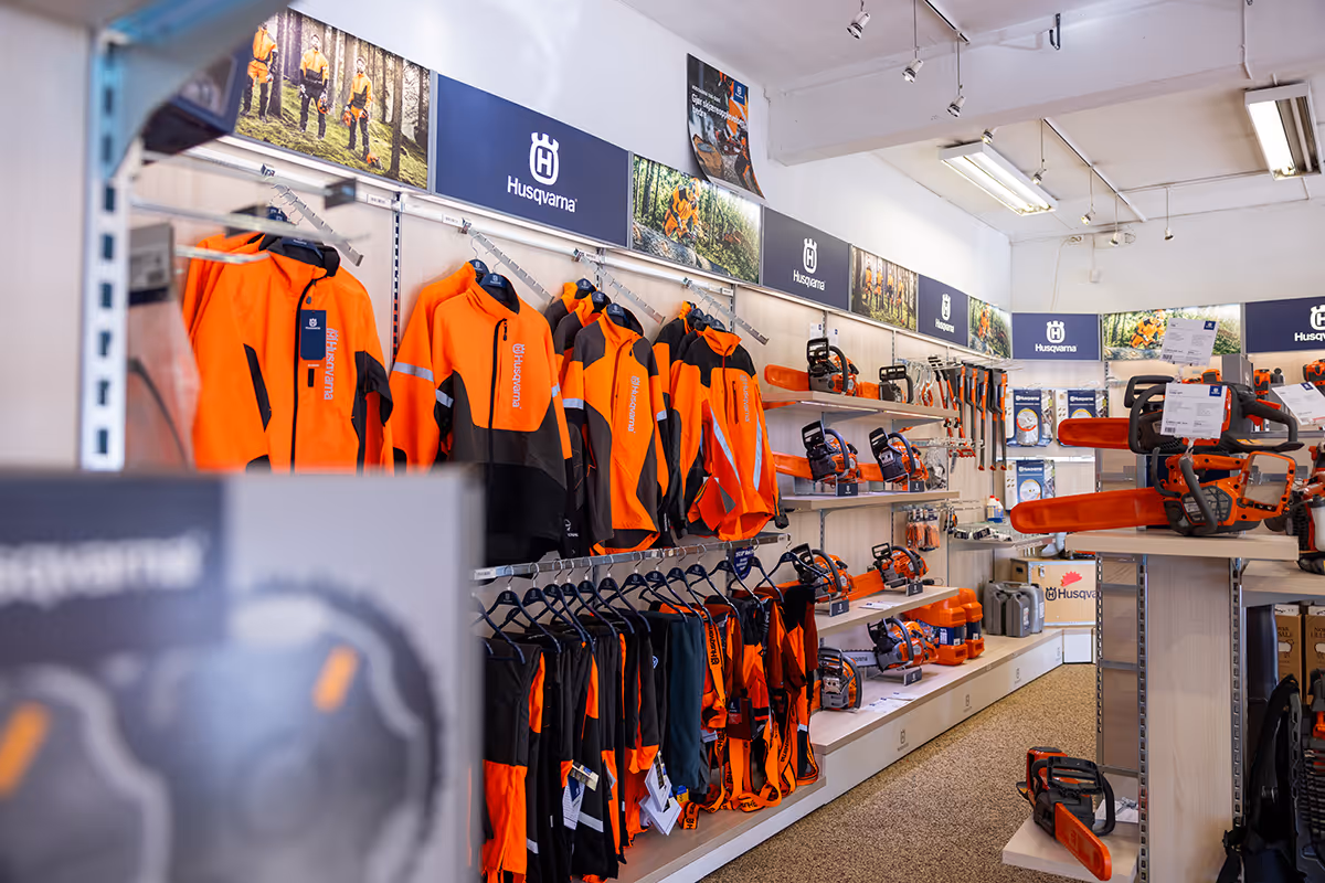 Utsnitt fra butikken til Monsen Maskin.