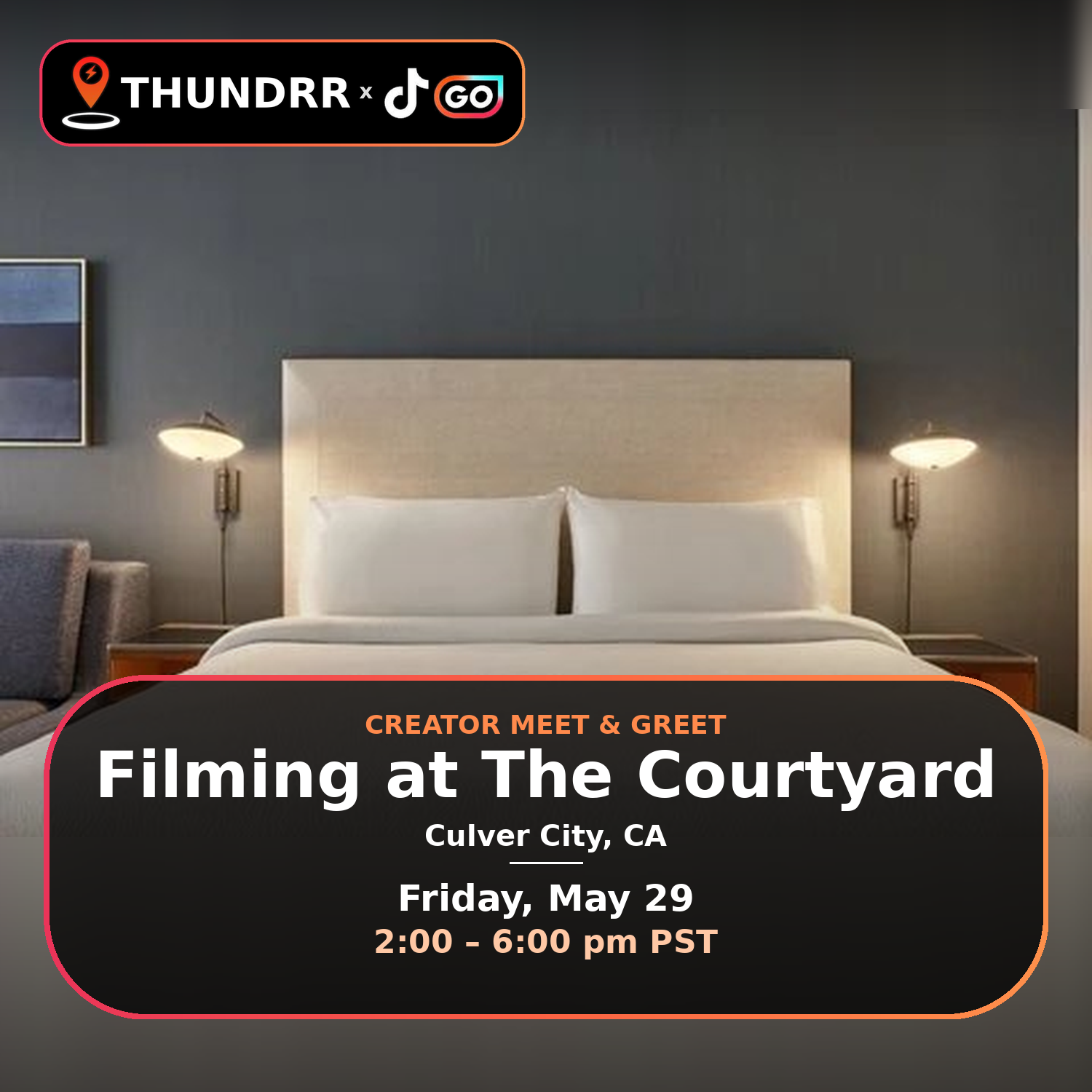 Filming at The Courtyard