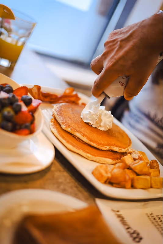 Pancakes Whipped Cream Portrait Eggsmart Collingwood