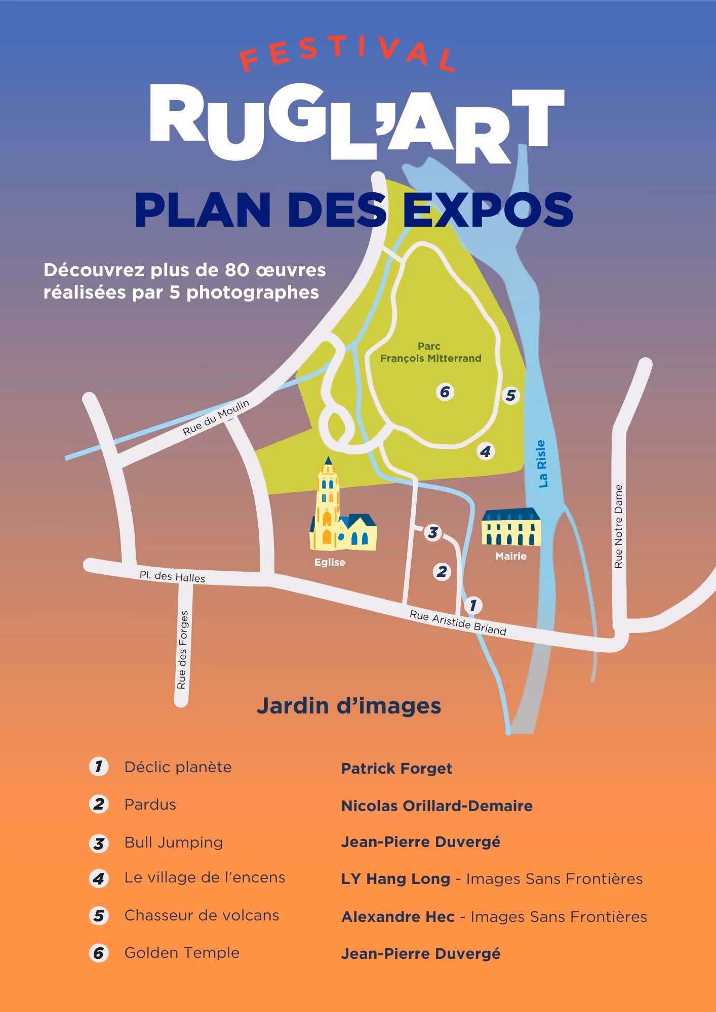 Flyer réalisé par Eliott Forget dans le cadre de la 11ème éditions de Rugl'Art