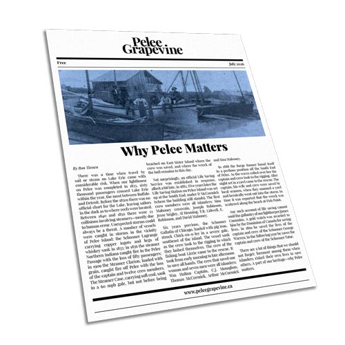 The first page of the February 2026 issue of the Pelee Grapevine.