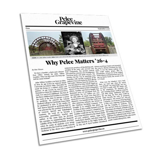 The first page of the February 2026 issue of the Pelee Grapevine.