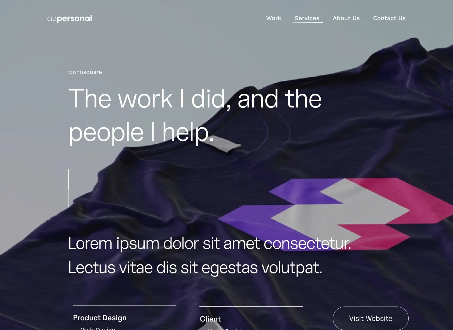 Portfolio Webflow Template - Ararat - Designed by Azwedo.com and Wedoflow.com